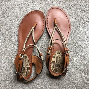 Coach leather sandals - NWOT